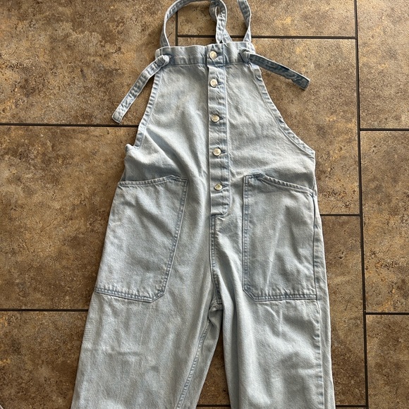 Mango Sky Blue Women's Denim Overalls - Picture 5 of 10